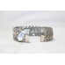 Snake Bracelet Bangle Cuff Sterling Silver 925 Jewelry Handmade Women India C821